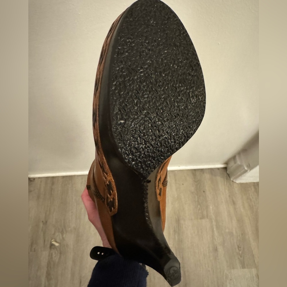 High Rise Cole Haan leather brown boots sz 9 - Picture 9 of 9